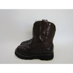 Roper Brand Youth Size 5.5 Brown Western Cowboy Boots